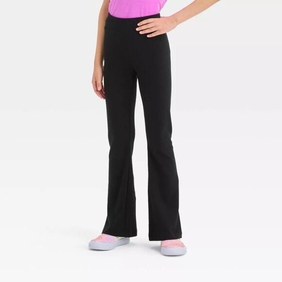 Cat & Jack Girls Black Flare Leggings - Size XS (4/5), NWT - Picture 1 of 7